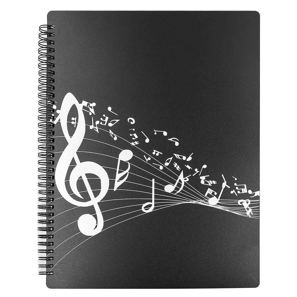 Alnicov A4 Music File Display Folder Music Sheet Clip Folder for Music Sheets Unfolding When Playing Instrument