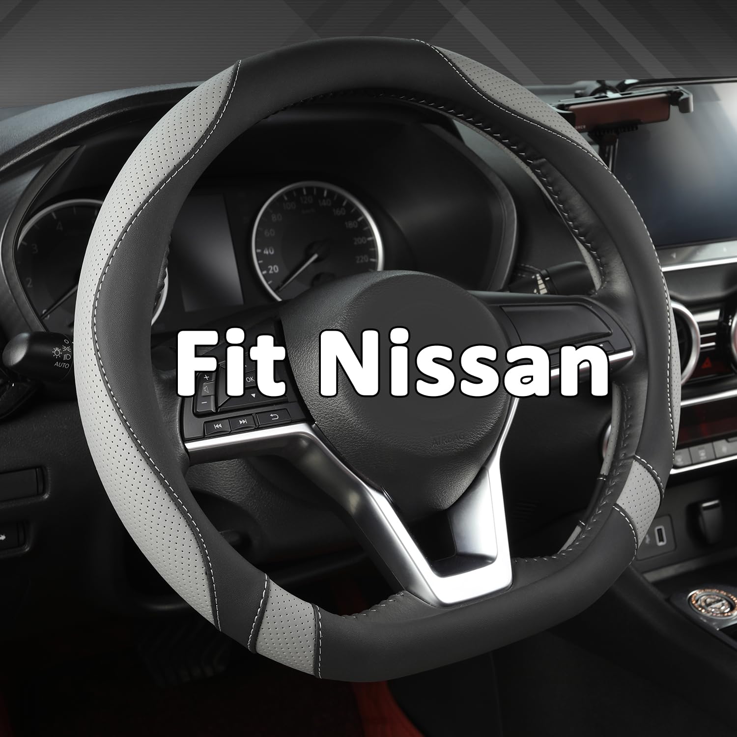 thumbnail image 2 of MEWANT Artificial Leather Steering Wheel Wrap For Mazda 2 CX-5 Mazda 3 Mazda 6 E 2 of 13