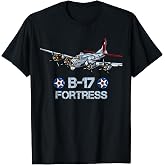 American WW2 Aircraft B-17 Flying Fortress T-Shirt
