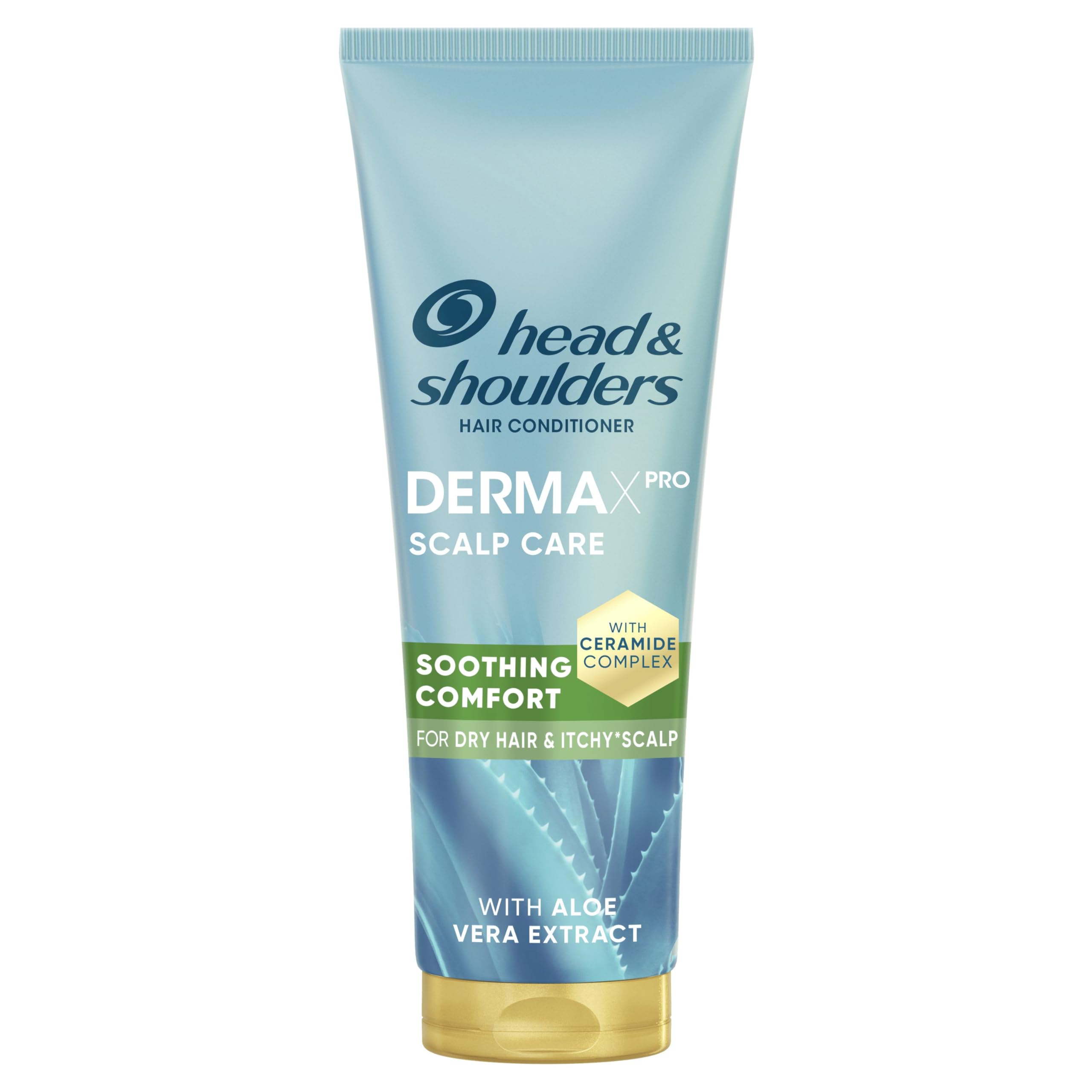 Head & Shoulders DermaXPro Soothing Comfort Lightweight Conditioner 350ml with Aloe Vera Extract and Ceramide Complex. Moisturises Hair & Soothes Dry Itchy Scalp while Maintaining Dandruff Protection — image 1