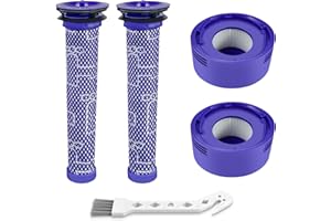 ARTSHU 4 Pack Vacuum Filter Replacement Kit for V7, V8 Animal and V8 Absolute Cordless Vacuum, 2 Pre Filter, 2 Post Filter, Replaces Part # 965661-01 & 967478-01