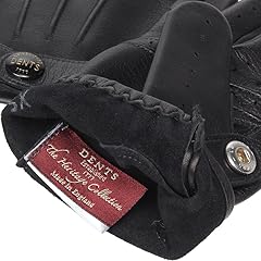 Fleming James Bond Spectre Leather Driving Gloves 15-1007: Black