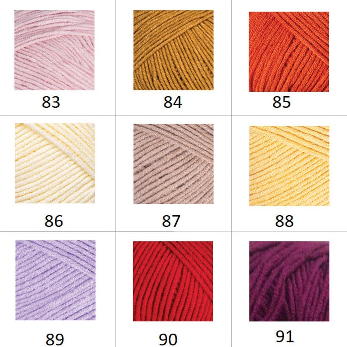8 skeins YarnArt Jeans, Amigurumi Cotton Yarn, Knitting Yarn, Crochet Yarn, Baby Yarns, Amigurumi