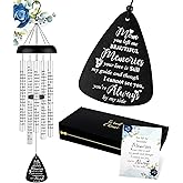 Sympathy Gift Wind Chimes for Outside - Memorial Gifts for Loss of Mother Mom Mama, Bereavement Gifts in Memory of a Loved One, Windchimes Outdoors Grief Condolence Remembrance Deep Tone Unique
