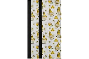 Oarencol Gnome Bees Honey Refrigerator Door Handle Covers Set of 2 Kitchen Appliance Decor for Fridge Oven Dishwasher