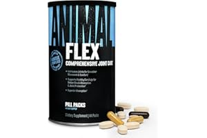 Animal Flex - Glucosamine Chondroitin Joint Supplement for Women and Men Discomfort with Turmeric, MSM, Boswellia for Cartilage, Joint Health, Muscles, Back, Knees, Shoulder, and Hip, 44 Packs