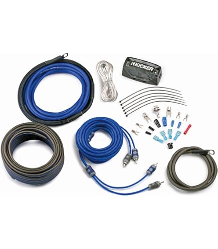 KICKER アンプ 4台+ オーディオケーブル Amazon.com: Kicker 46PK4 PK4 4-AWG Amplifier Power Kit - Power