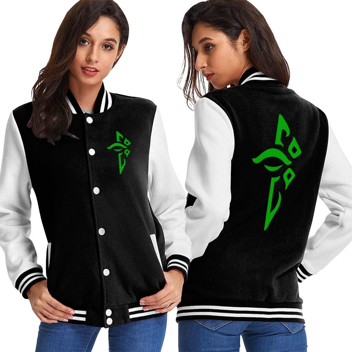 Qiebeigouri Womens Create A Personalized Slim Ingress Enlightened and Resistance Logo Baseball Uniform