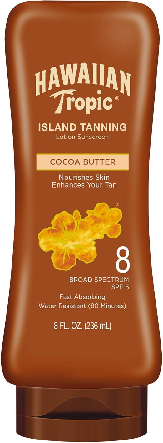 Hawaiian Tropic Tanning Lotion SPF8 235 ml Amazon.co.uk Beauty