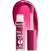 NYX PROFESSIONAL MAKEUP This Is Milky Gloss, Lip Gloss with 12 Hour Hydration, Vegan - Malt Shake (Warm Red)
