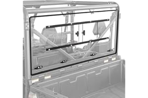 KEMIMOTO 2-in-1 Sliding Vented Rear Window Compatible with CFMOTO UFORCE 1000 2019-2025/1000 XL 2022-2025, Scratch Resistant Clear Back Window Accessories Parts(Not fit U10 Pro,600,800 XL)