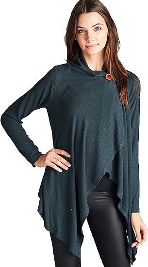 one button wrap cardigan