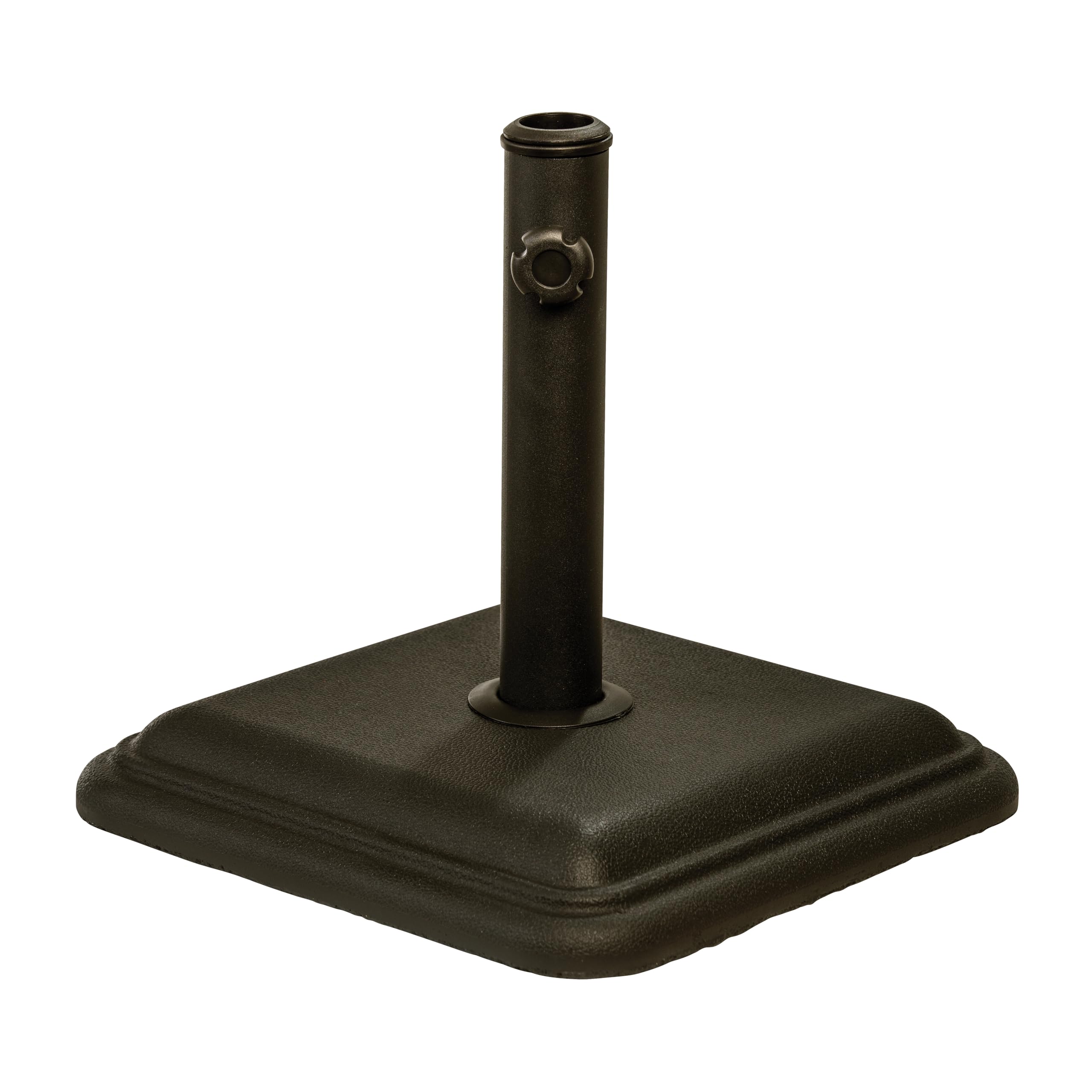 Photo 1 of *** CHECK PHOTOS/COMMEMTS******US Weight 26 Pound Umbrella Base - Cast Stone Outdoor Umbrella Stand - for Use with Umbrella Poles 1.3" to 1.8" - Designed to be Used with Patio Table - Bronze
