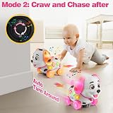 BQU 3-in-1 Musical Puppy Toy 6 12 18 Month Bilingual Educational Pink view 4