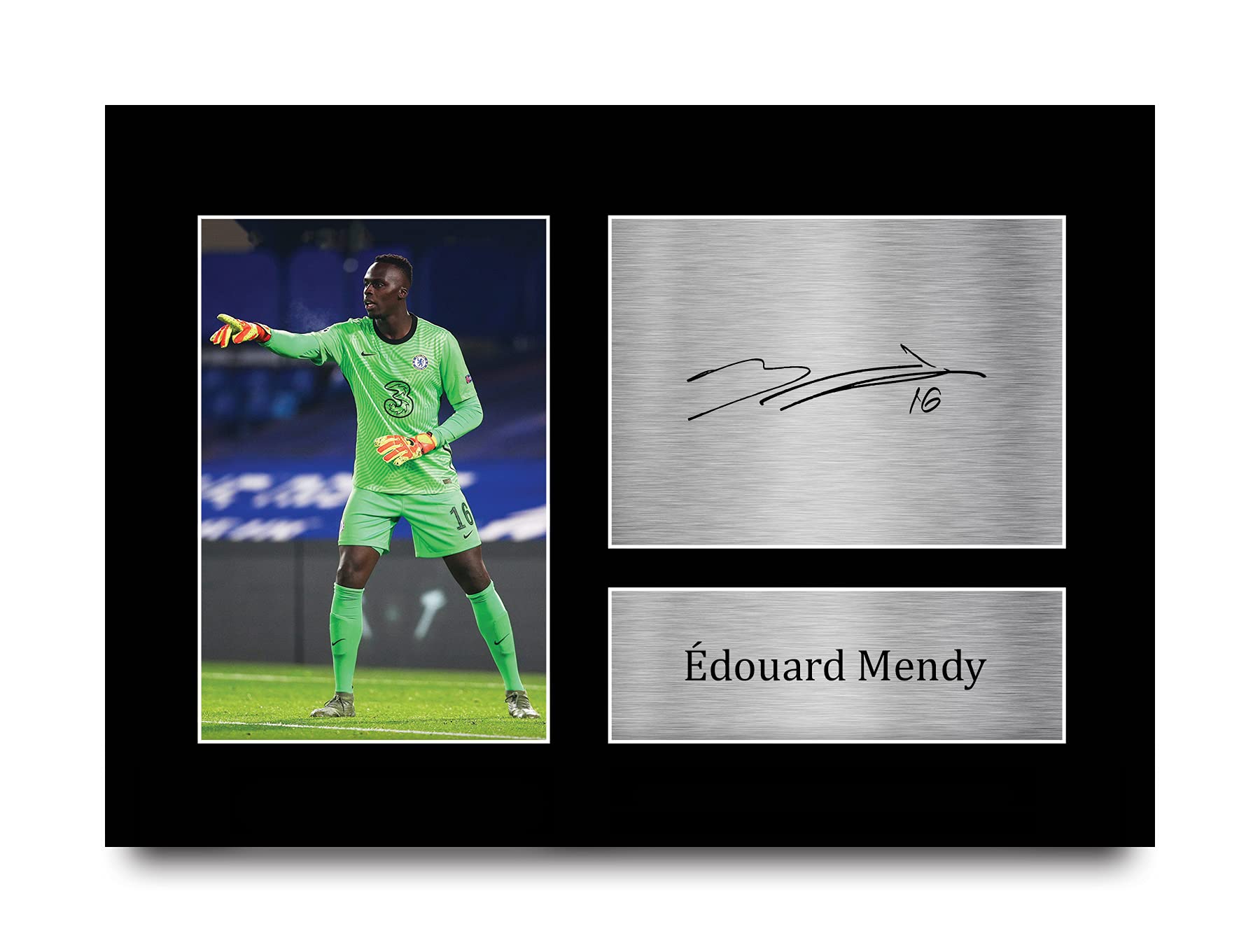 HWC Trading A4 Edouard Mendy Gifts Printed Signed Autograph Picture for Football Fans and Supporters