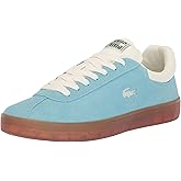 Lacoste Women's BASESHOT Sneaker, LT BLU/DK Gum, 5