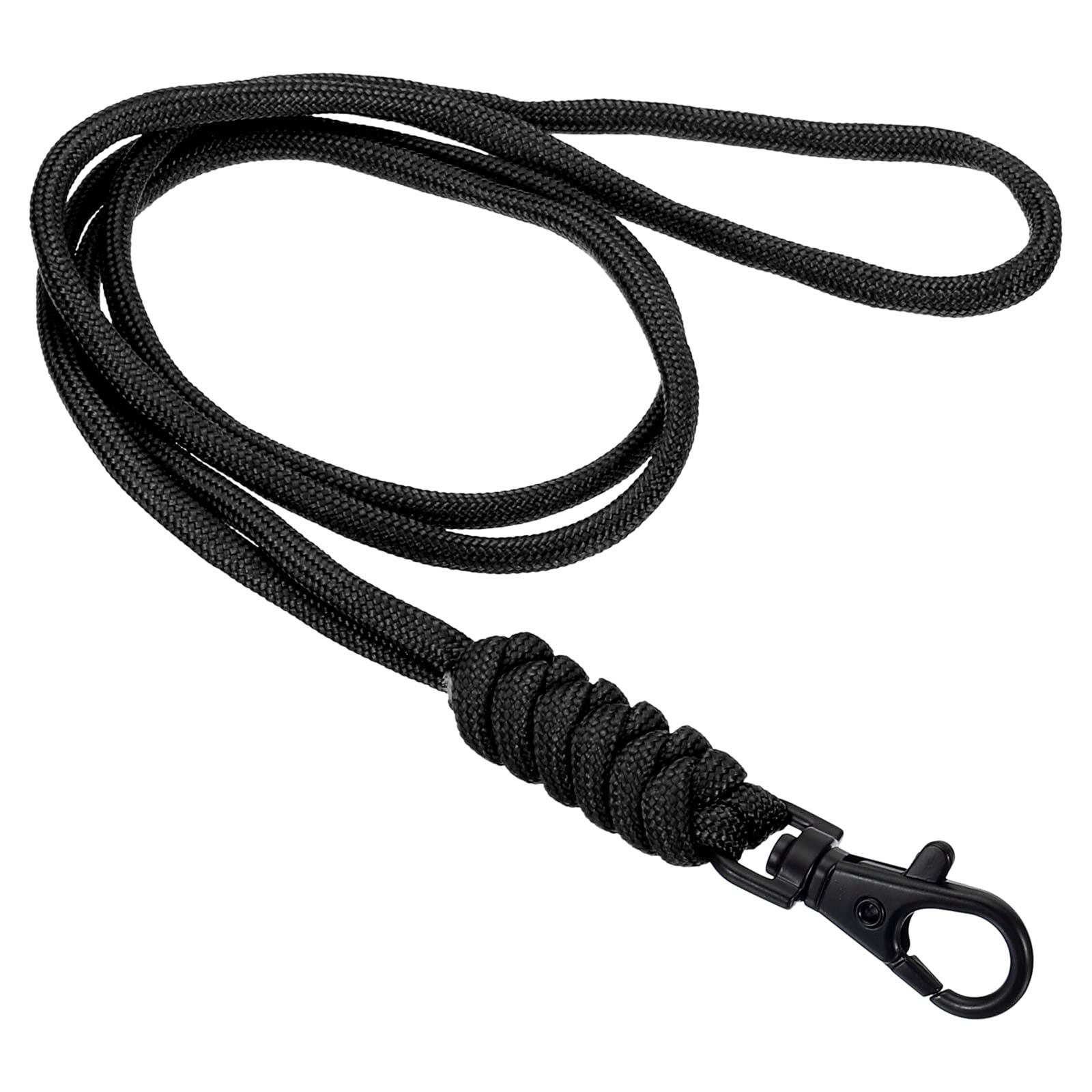 PATIKIL Neck Lanyard, Badge Lanyards Long Strap ID Card Holder Keychains for Badge Holders, Black