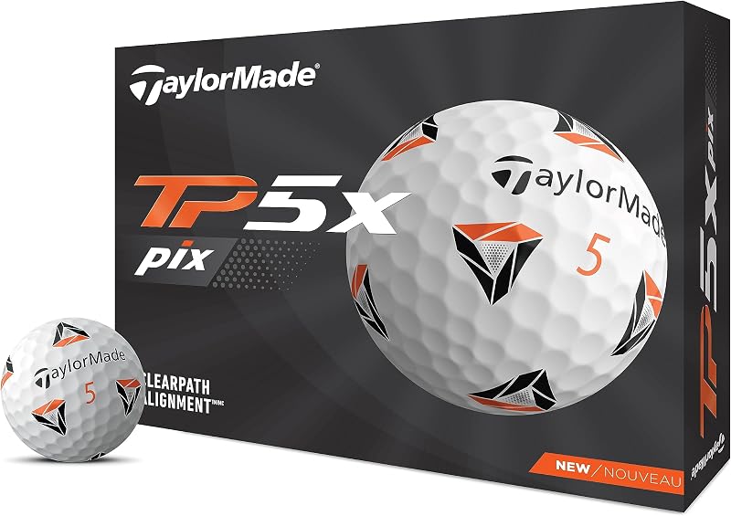 TaylorMade TM21 TP5x Golf Balls 12 Ball Pack White