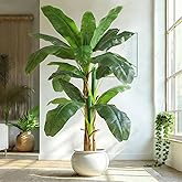 Keeplush 6ft Extra Tall Artificial Banana Tree, Fake Banana Leaf Plant with 17 Faux Banana Leaves, Perfect for Home Indoor Outdoor Patio Office Tropical Decor