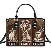 Jesuspirit Leather Handbags - Bible Bags, Religious Bag - Christian Gifts For Women - Christmas Gift For Mom, Grandma