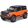 Maisto 2021 Ford Bronco Badlands Orange and Black Harley Davidson H-D Custom Series 1/24 Diecast Model Car