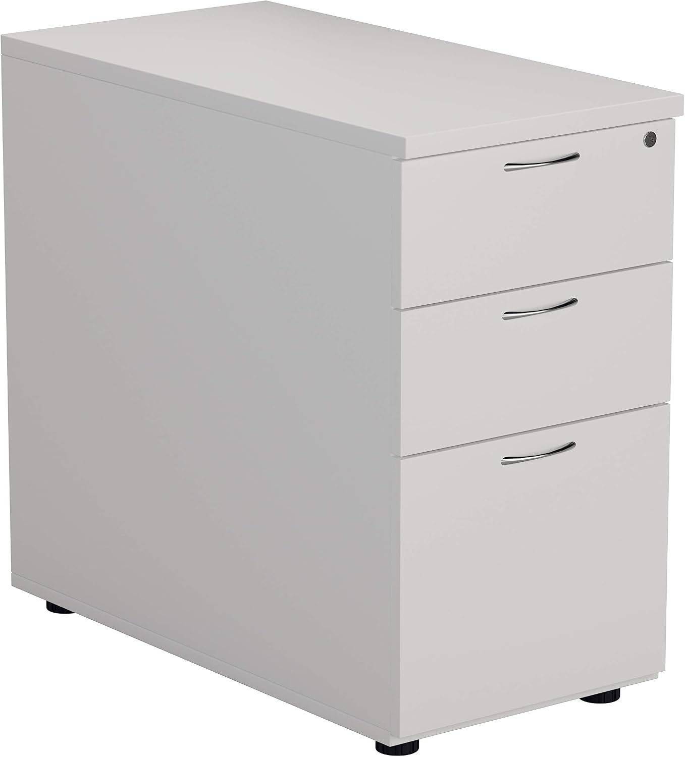 Office Hippo Heavy Duty 3 Drawer Desk High Pedestal, Pre-Assembled, Wood, 80 cm Deep