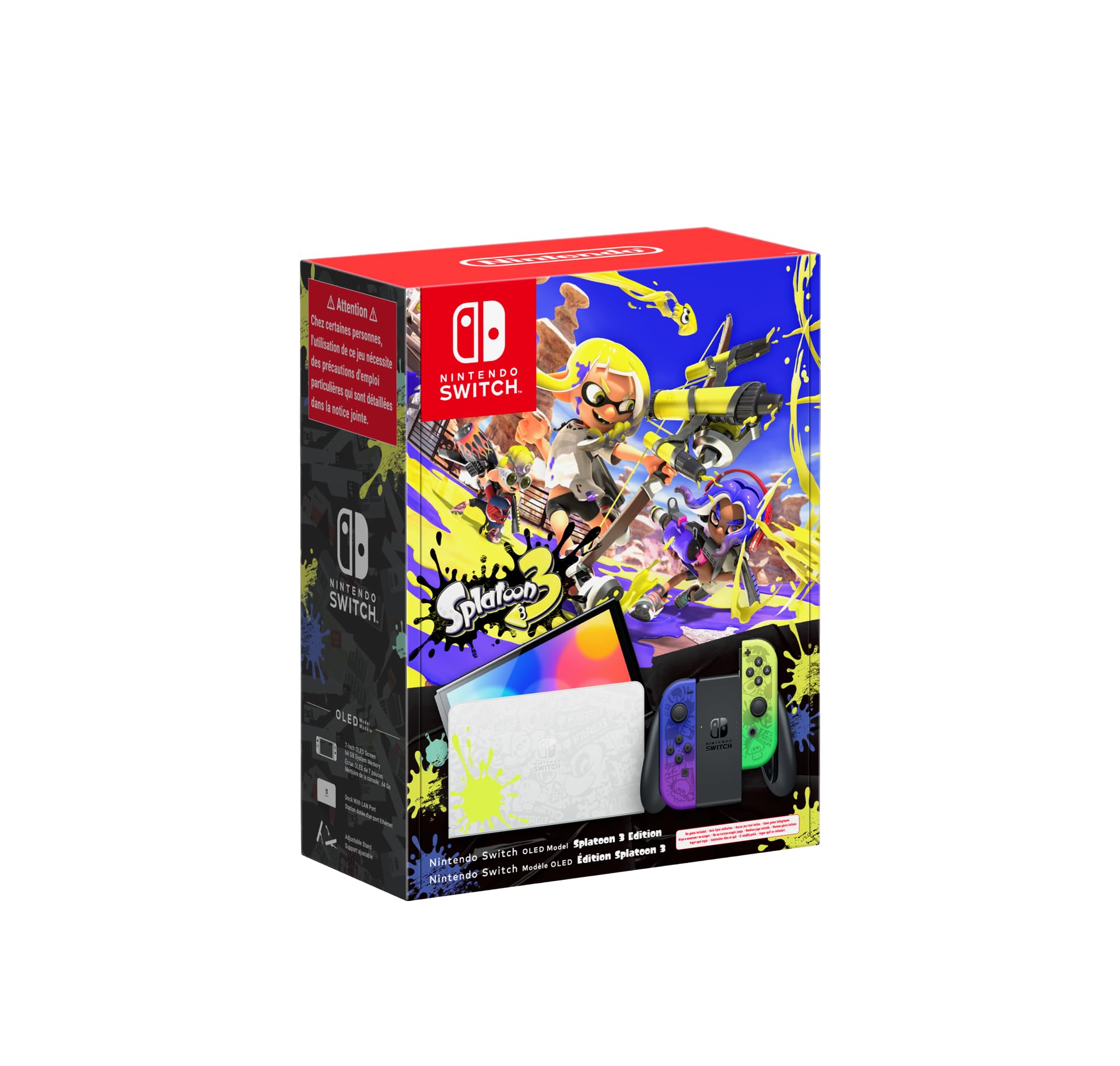 Nintendo - Console Nintendo Switch – Modello OLED edizione speciale Splatoon 3 - schermo OLED 7" - 64GB
