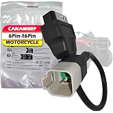6 Pin to 16 Pin OBD2 Adapter Cable for BRP &amp; CAN-AM, Motorcycle Diagnostic Tool Connector Fits for CAN-AM Spyder, ATV, UTV and BRP Moto Bike