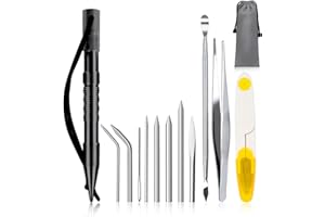 WILDAIR 12 Pack Marlin Spike with Lacing Needles/Fids for Paracord or Leather Work Paracord FID Set Paracord Lacing Stitching