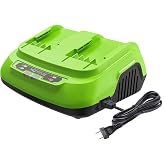 Greenworks 40V 8A Dual Port Rapid Charger(Genuine Greenworks Charger)