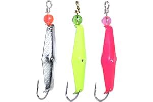 Clarkspoon Size 0, One Chrome Hammered Scale Finish, One Chartreuse, One Pink, 3 Pack