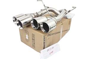 SR*S TUNING SRS Axleback Exhaust POLISH Compatible/Replacement for 2015-2021 SUBARU WRX/STI 4" TIPS