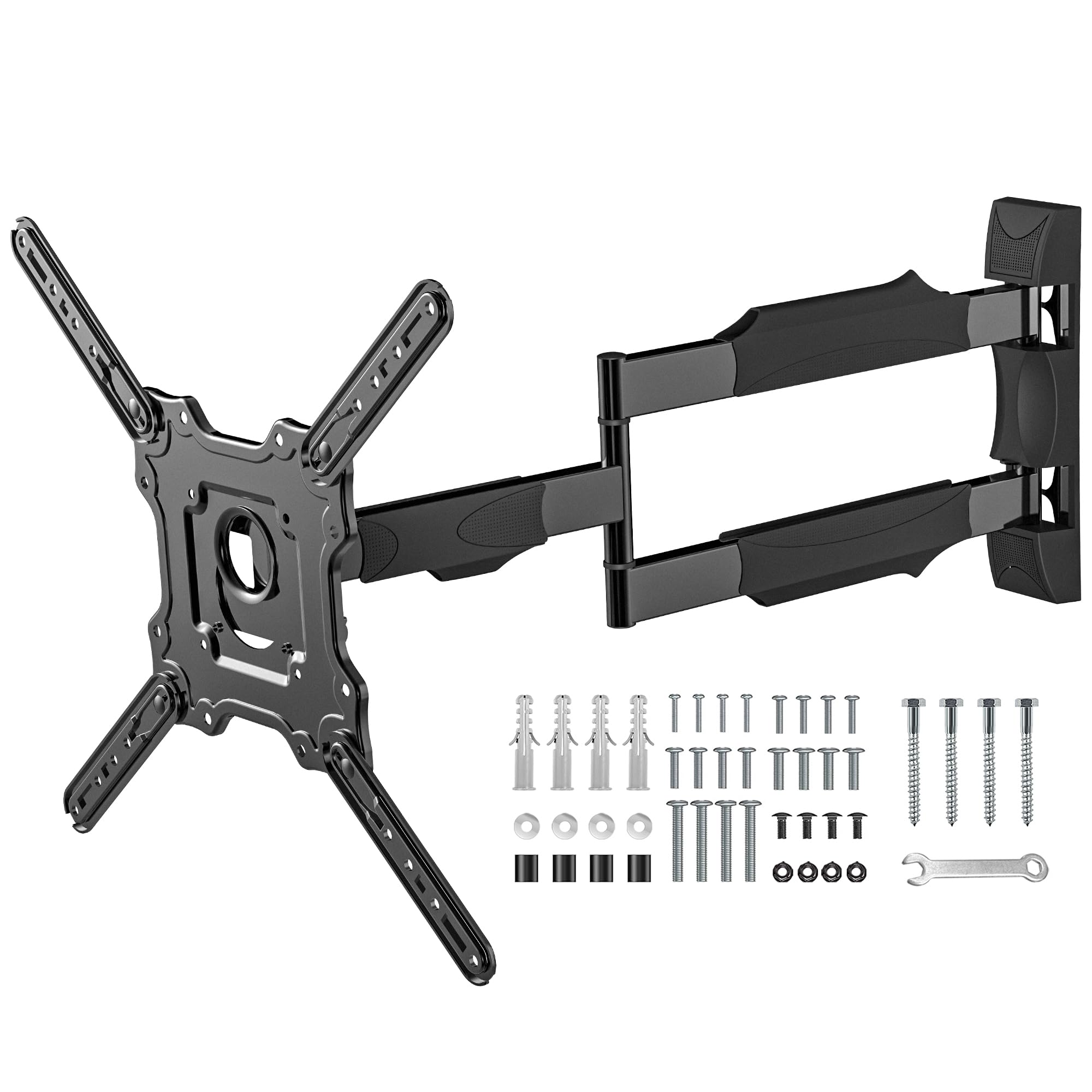 Digank Long Reach TV Wall Bracket 720mm for Most 26-55 Inch TVs, Corner TV Bracket up to 35kg, Full Motion Universal Long Arm TV Wall Mount with Swivel, Rotate and Tilt, Max VESA 400x400mm