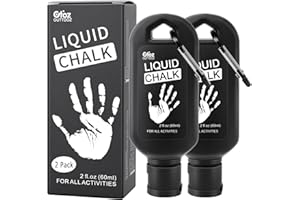 Pro Grade Liquid Chalk for Weightlifting, Gymnastics, Rock Climbing & Dancing – Mess-Free, Dries in Seconds, 2 oz - 2 Pack