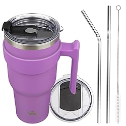 Konokyo 40 oz Tumbler with Handle and 2 Straw 2