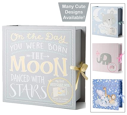 baby milestone keepsake box