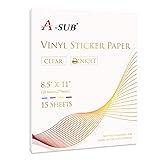 A-SUB Clear Sticker Paper for Inkjet Printers