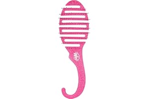 Wet Brush Shower Hair Brush Detangler - Exclusive Ultra-soft IntelliFlex Bristles - Minimizes Pain And Protects Against Split Ends and Breakage - Comb For Women, Men, Wet & Dry Hair - Pink Glitter
