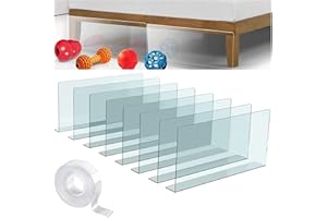 mioule Under Bed Blocker for Pets - Under Couch Blocker - Toy Couch Blocker for Under Couch Pets King Size - 8 Packs Bed Stoppers 15.74" L X 7.87" H with Strong Adhesive for Hard Surface Floors Only