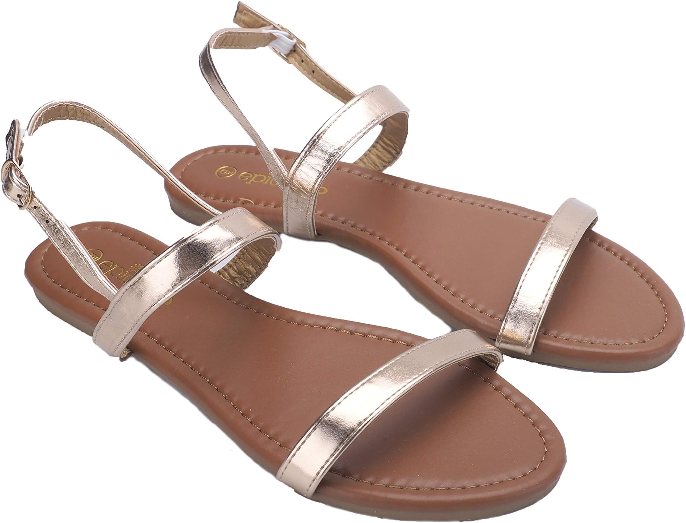 Womens Casual Sandals, Open Toe Flat Summer Sandals for Women, Shoes for Ladies