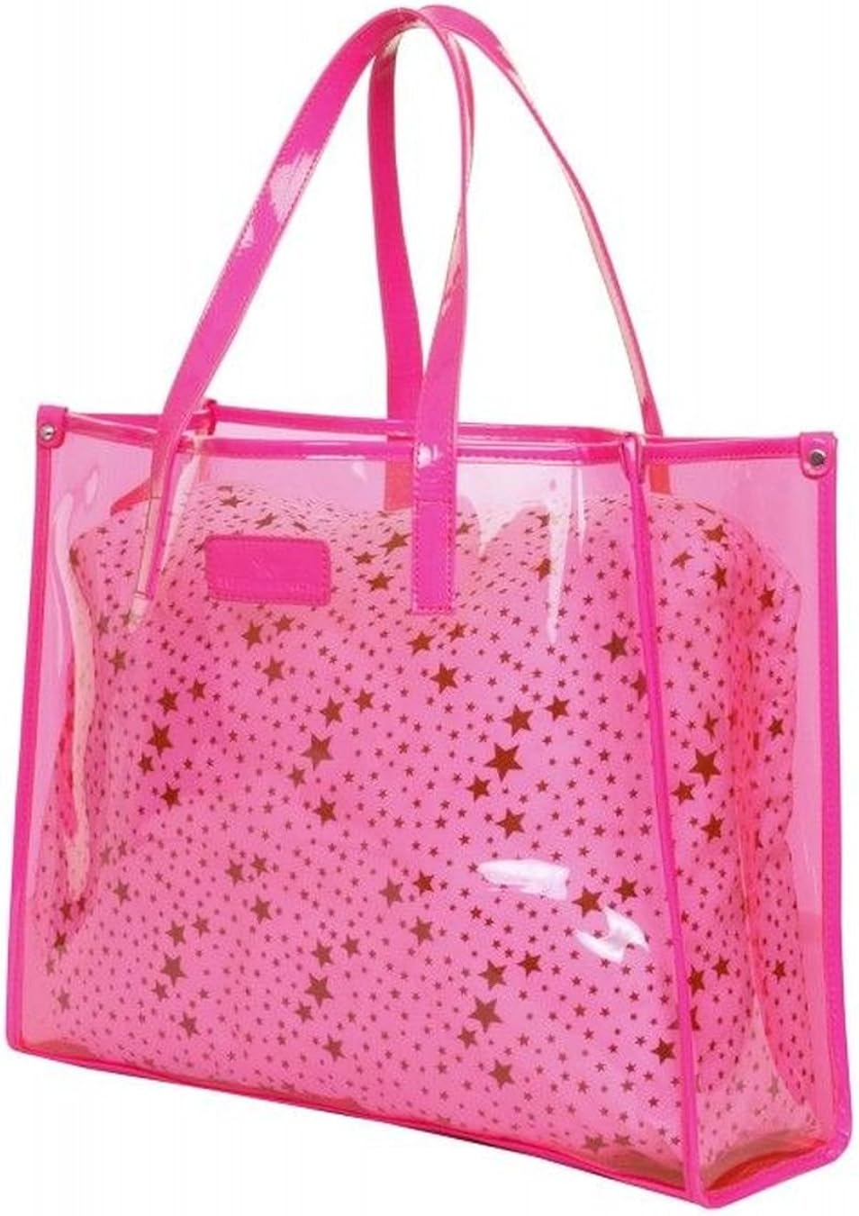 transparent pink bag