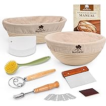 YQkangzhu 2-Pack Silicone Baking Mats For Dutch Oven - 8.3" Non-Stick Bread Sling With Handles