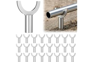 Otoolling 25 Pcs Concrete Metal Screed Rebar Chairs Use with 2" or Smaller Metal Screed Pipe Applicable Building Laying Scene