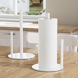 Paper Towel Holder White Kitchen Roll Holder, Paper