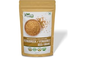 Organic Zing Fenugreek Seeds Also Known As Methi Seeds and Trigonella Foenum-Graecum Vegan | Preservative Free | Product of India - 453g Resealable Pack of 1