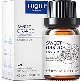 HIQILI Sweet Orange Essential Oil,100% Pure Natural for Diffuser, Aromatherapy-10ml