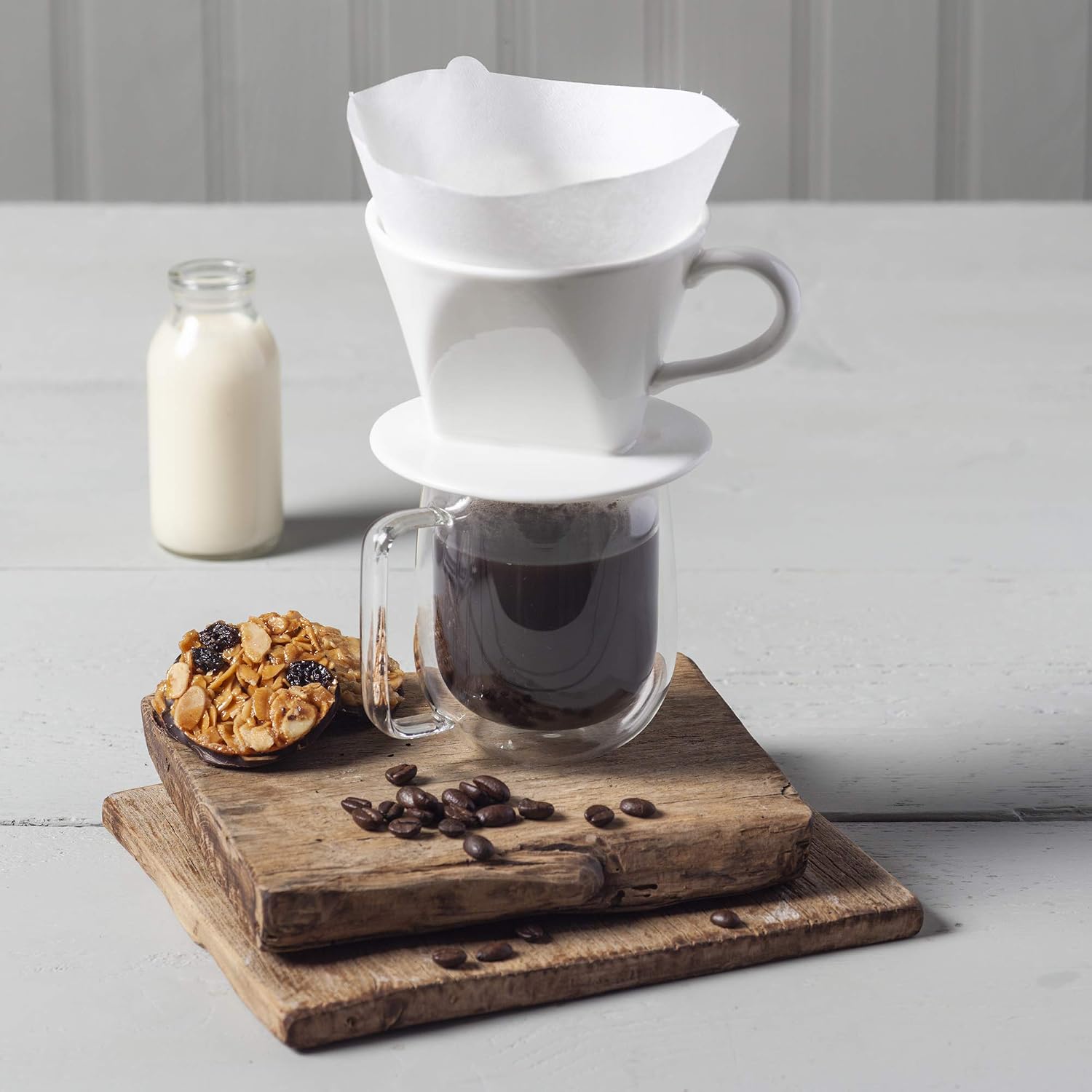 WM Bartleet & Sons 1750 T262 Traditional Porcelain Coffee Filter Cone – White - Image 5