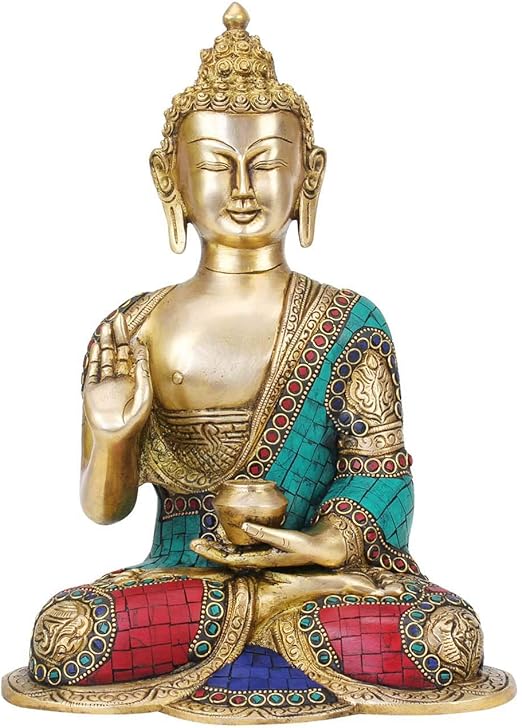 Hindu Figuras Dioses Krishna Y Radha Multicolor Azul Estatua De Buda