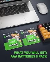 EBL AAA 1100mAh Rechargeable NiMH Batteries 8 Pack Ready2Charge view 9