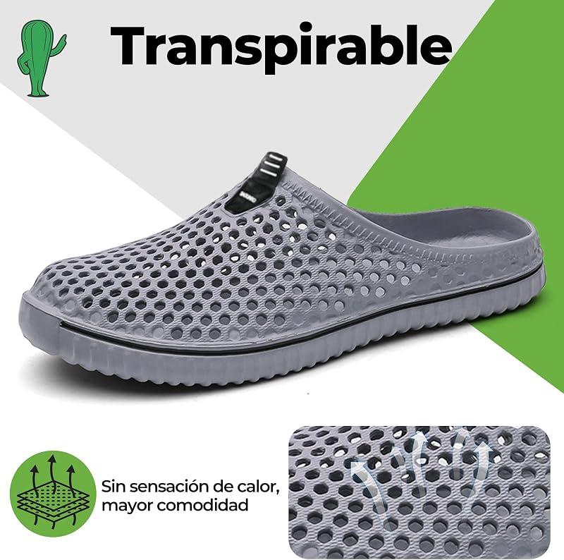 Unisex Zuecos Hombre Mujer Zapatillas de Playa 41 EU